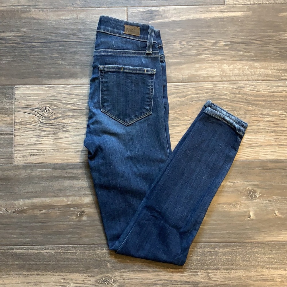 Paige mid rise skinny jeans